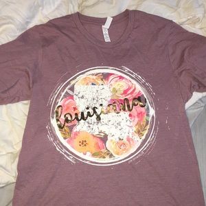 Louisiana flower tshirt